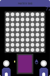Component LED matrix - It is an actuator whose function is to display drawings or text.
