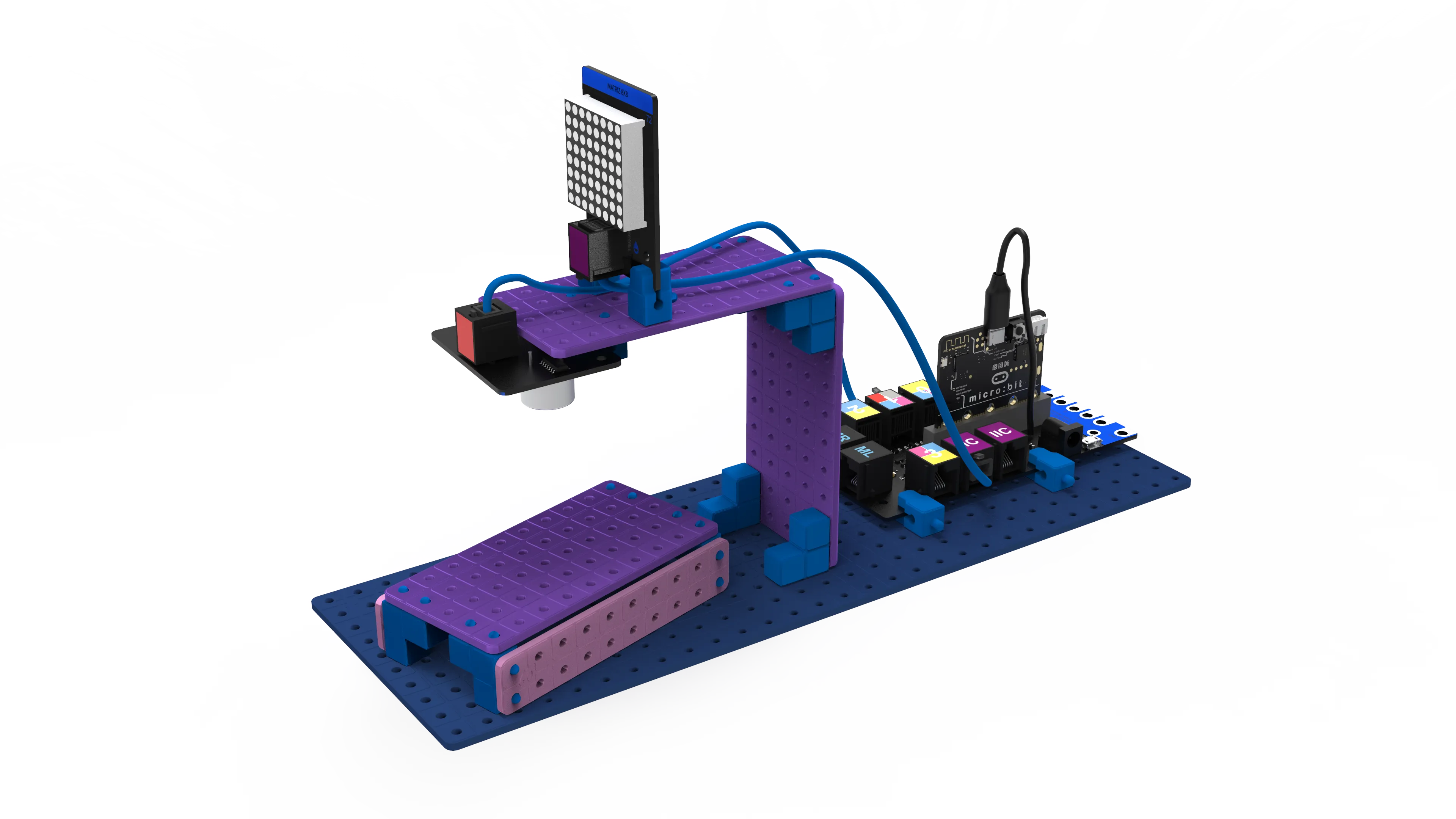 Illustration render for Smart parking project.